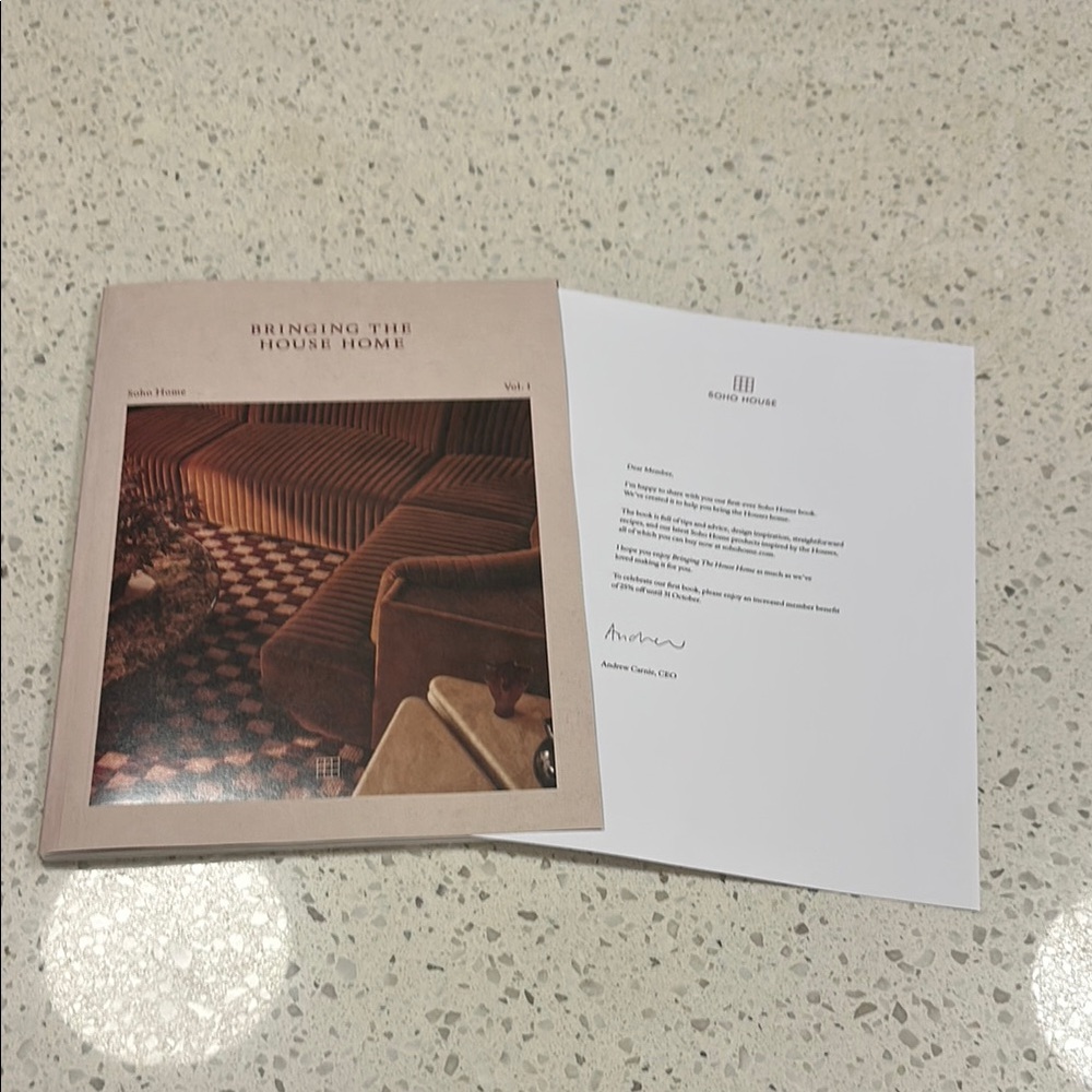 Soho House Soho Home book volume 1 Design Book